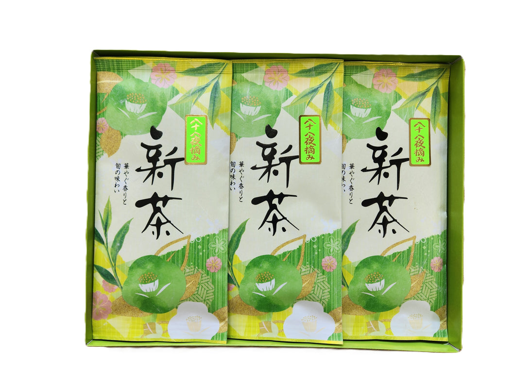 八十八夜摘み新茶（緑）３本セット
